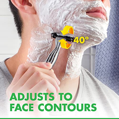 Gillette Mach3 Sensitive Razors for Men, Men¡¯s Disposable Razors, Pivoting Head for Close and Comfortable Shave, 7 Count