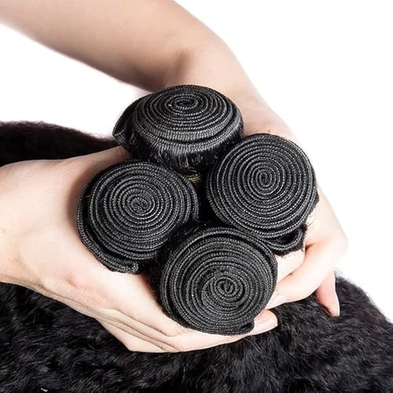 #1B Yaki Straight Human Hair Bundles 20 22 24 Inch