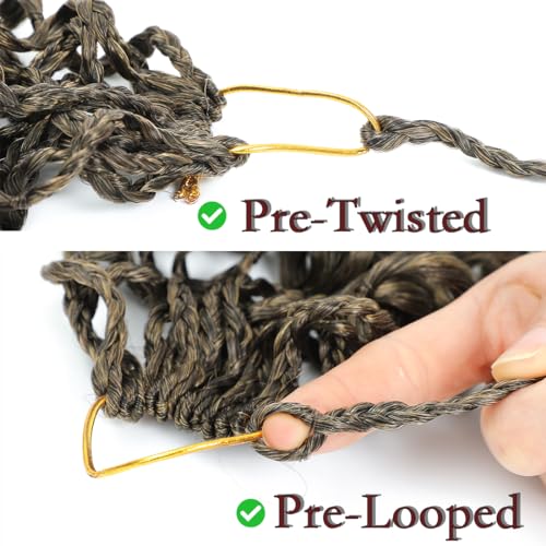10 Inch Pretwisted Gogo Curl Crochet Hair - 8 Packs, Ocean Wave