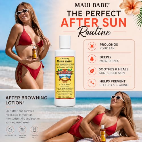 Maui Babe After Browning Lotion - Tan Enhancer & Moisturizer 4oz