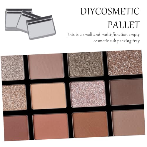 NICENEEDED 100PCS Empty Metal Eyeshadow Pans for DIY Makeup