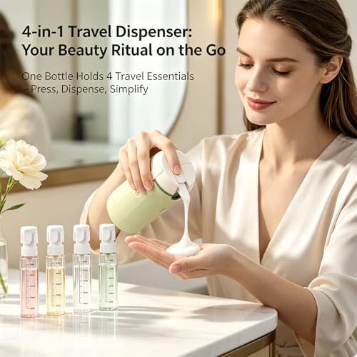 4-in-1 Press Dispenser Travel Bottles 30ML Leak Proof