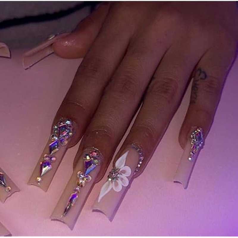 20 Types of 2000 Crystal AB Diamonds Mix Flatback DIY Crafts Rhinestone Crystals 3D Decorations Flat Back Stones Set +Tweezers + Drill Pen