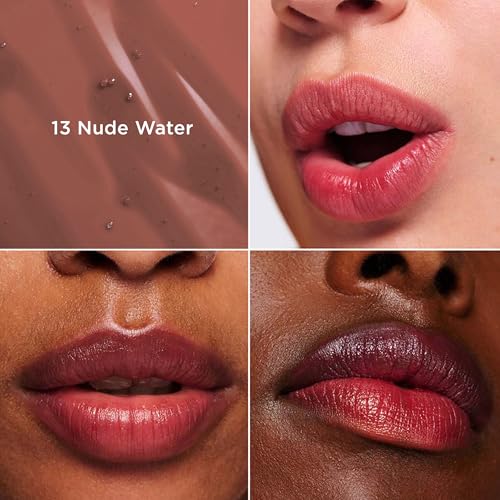 Clarins Water Lip Stain, 13 Nude Water and Lip Oil, 09 Chocolate Bundle | Buildable, Matte Finish Lip Stain | Sheer, High Shine Finish Lip Oil
