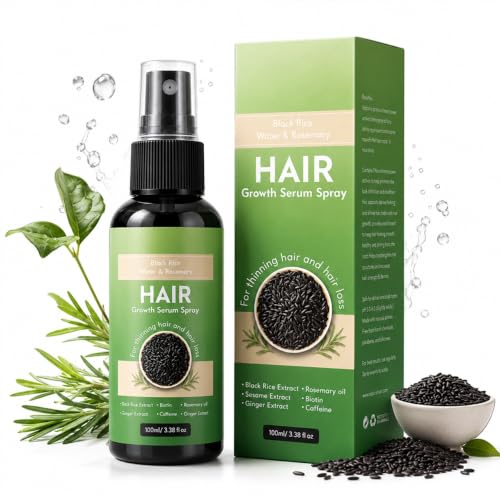 Rosemary Rice Water Hair Spray with Biotin & Caffeine, 100ml