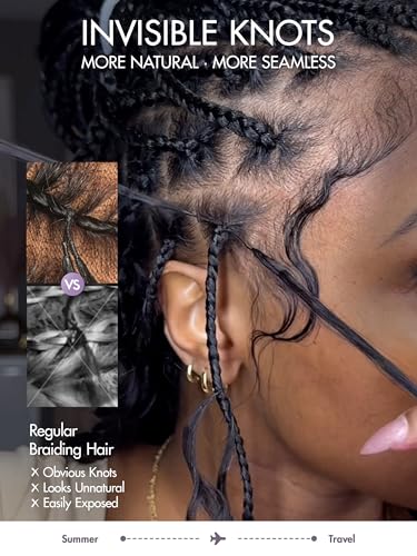 LUVME Deep Wave Crochet Hair for Black Women - 22 Inch, 50g