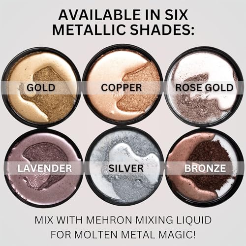 Mehron Metallic Powder Lavender with Mixing Liquid