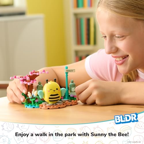 BLDR Squishmallows Sunny’s Park Life Botanical Garden Playset with Buildable Sunny Bee Figure
