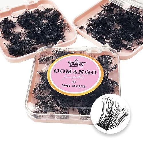 144Pcs C Curl 14mm Lash Clusters - DIY Eyelash Extensions