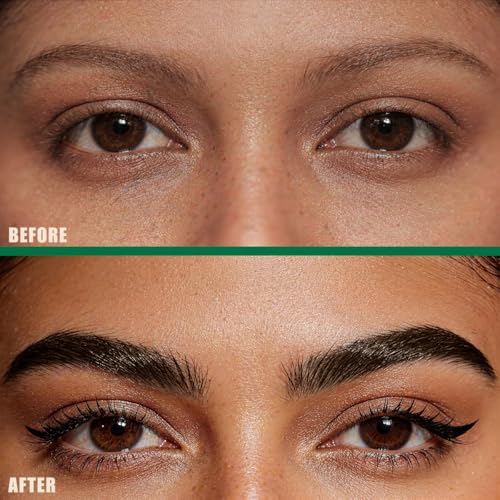 QIC 4D Micro Waterproof Eyebrow Pencil - Black Brown for Natural Brows