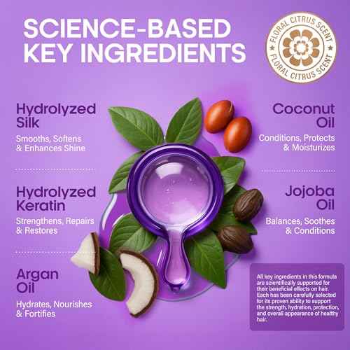 Hair Serum Capsules ? Keratin & Silk Protein Hair Treatment with Argan, Coconut, Jojoba & Avocado Oils ? Leave?In Anti?Frizz Hair Oil w/ Vitamins A, E & B5 for Dry, Damaged Hair ? No Rinse, 30 ct