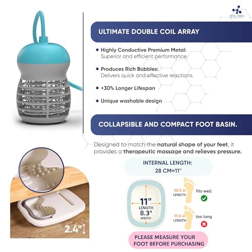 Ionic Foot Bath Detox Machine with Touch Display - Complete Spa Kit
