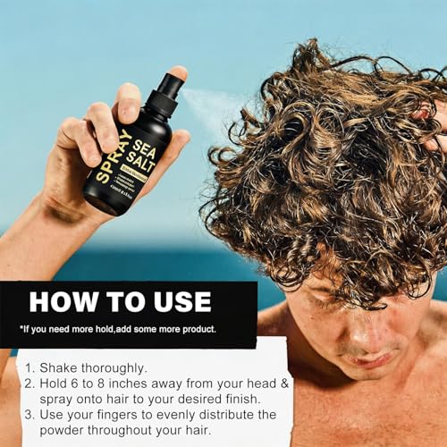 Sea Salt Spray for Hair - Beachy Waves & Texture, 3.38 fl oz