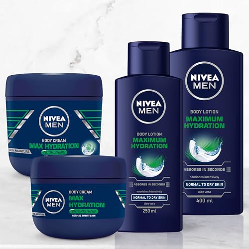 Nivea Men Max Hydration Body Cream 13.5 oz