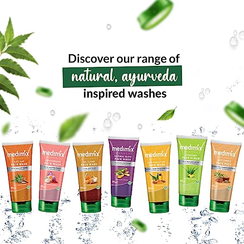 Medimix Ayurvedic Face Wash for All Skin Types - Soap Free - Paraben Free (100 ml / 3.4 oz)