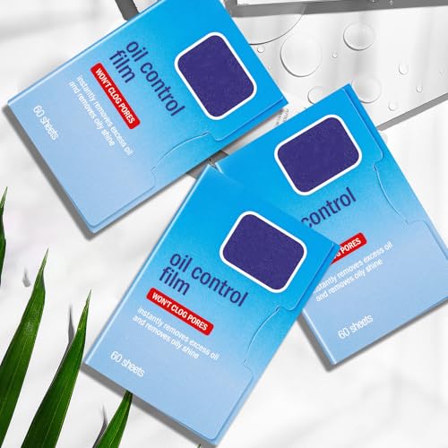 2 Packs Oil Blotting Sheets for Face (120 Sheets) - Oil Absorbing Blotting Papers for Oily Skin, Makeup-Friendly & Portable Oil Wipes