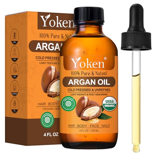 Yoken Pure Argan Oil 4oz - Cold Pressed for Hair & Skin