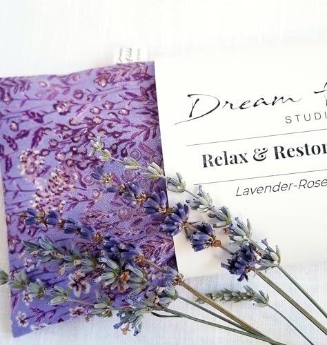 Lavender Eye Pillow with Flaxseed & Chamomile – Organic Aromatherapy