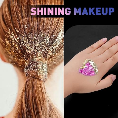 40-Color Body Glitter Set with Glow-in-Dark & Patriotic Shades