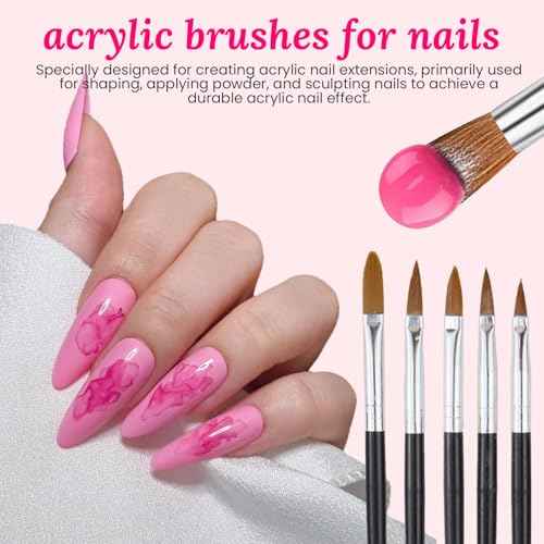 39 PCS Nail Art Brushes Set,Nail Art 3D Sculpting Pen Dotting Tools,Ombre Silicone Brush,Liner Brushes,Acrylic Brushes,Nail Art Palette with Gel Mixing Rod,Nail Design Kit for Home Diy & Salon