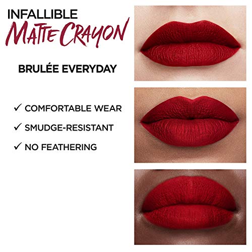 L'Oreal Paris Infallible Matte Lip Crayon, Tres Sweet (Packaging May Vary)