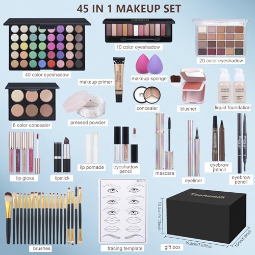 TooAemiS Complete Makeup Kit for Beginners & Pros