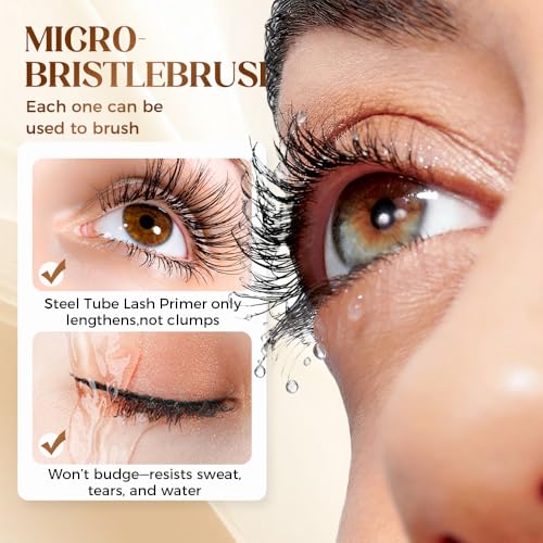 Tubing Mascara with Steel Tube Applicator - Buildable Length & Volume