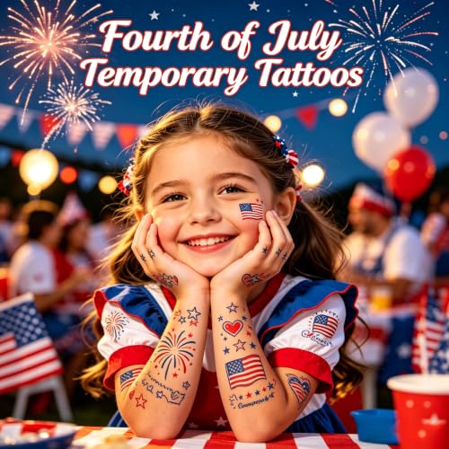 Printable Temporary Tattoo Paper for Inkjet Printers, 5 Sheets A4 Waterproof