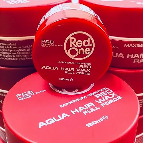 Redone Hair Styling Aqua Wax - 50 ml/1.69 Fl Oz Travel Size | Edge Control | Ultra Hold Hair Gel | Strawberry Scent | For Men & Women's Maximum Control