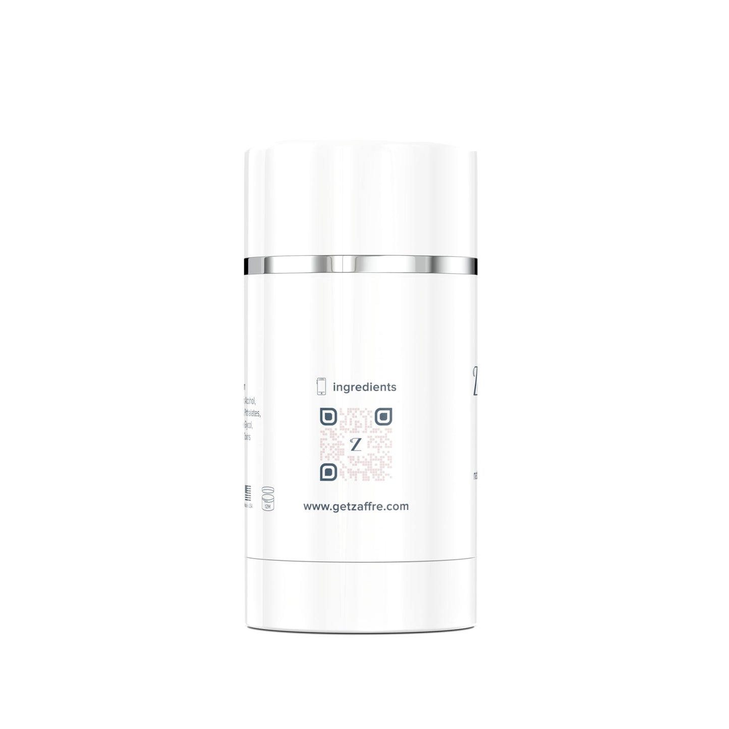 Zaffré Max Natural Deodorant, Unscented, Aluminum-Free Odor Protection, Clinical-grade BioShield Technology, 3.2 oz