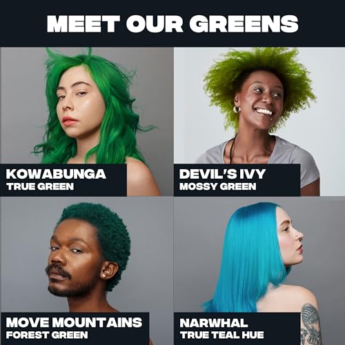 Good Dye Young Semi-Permanent Green Hair Dye - Kowabunga, Lasts 15-24 Washes, Vegan & Cruelty-Free