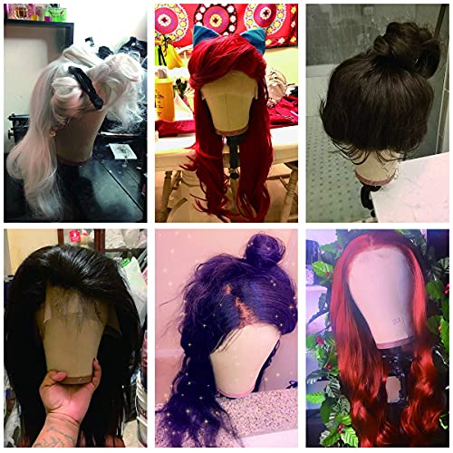 21 Inch Cork Canvas Block Head Mannequin Wig Display Styling Head.