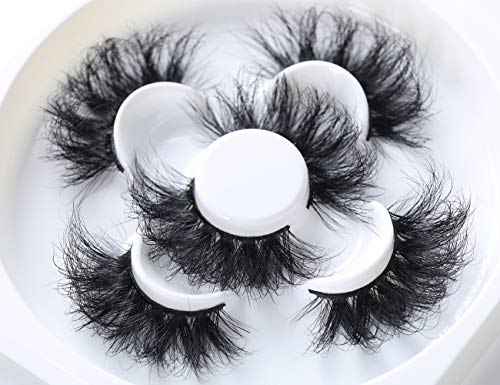 25mm Mink False Eyelashes - 3 Pairs Dramatic Volume Lashes