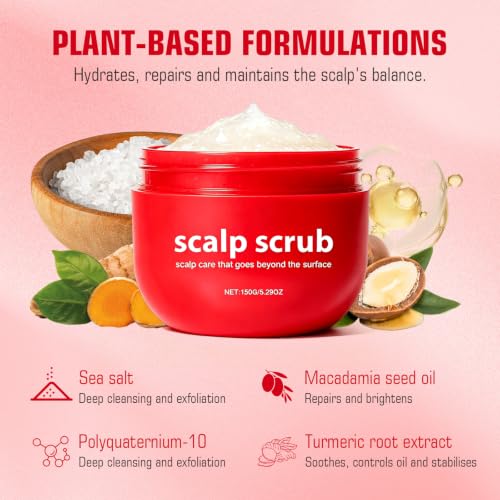 Gentle Scalp Scrub Treatment for Dry, Flaky Scalp - 3.4 Fl Oz