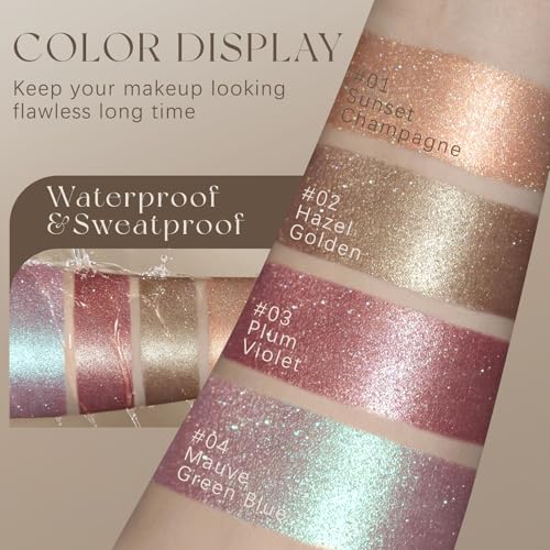 Noerrors Duochrome Eyeshadow Quad - Shimmer Metallic Palette