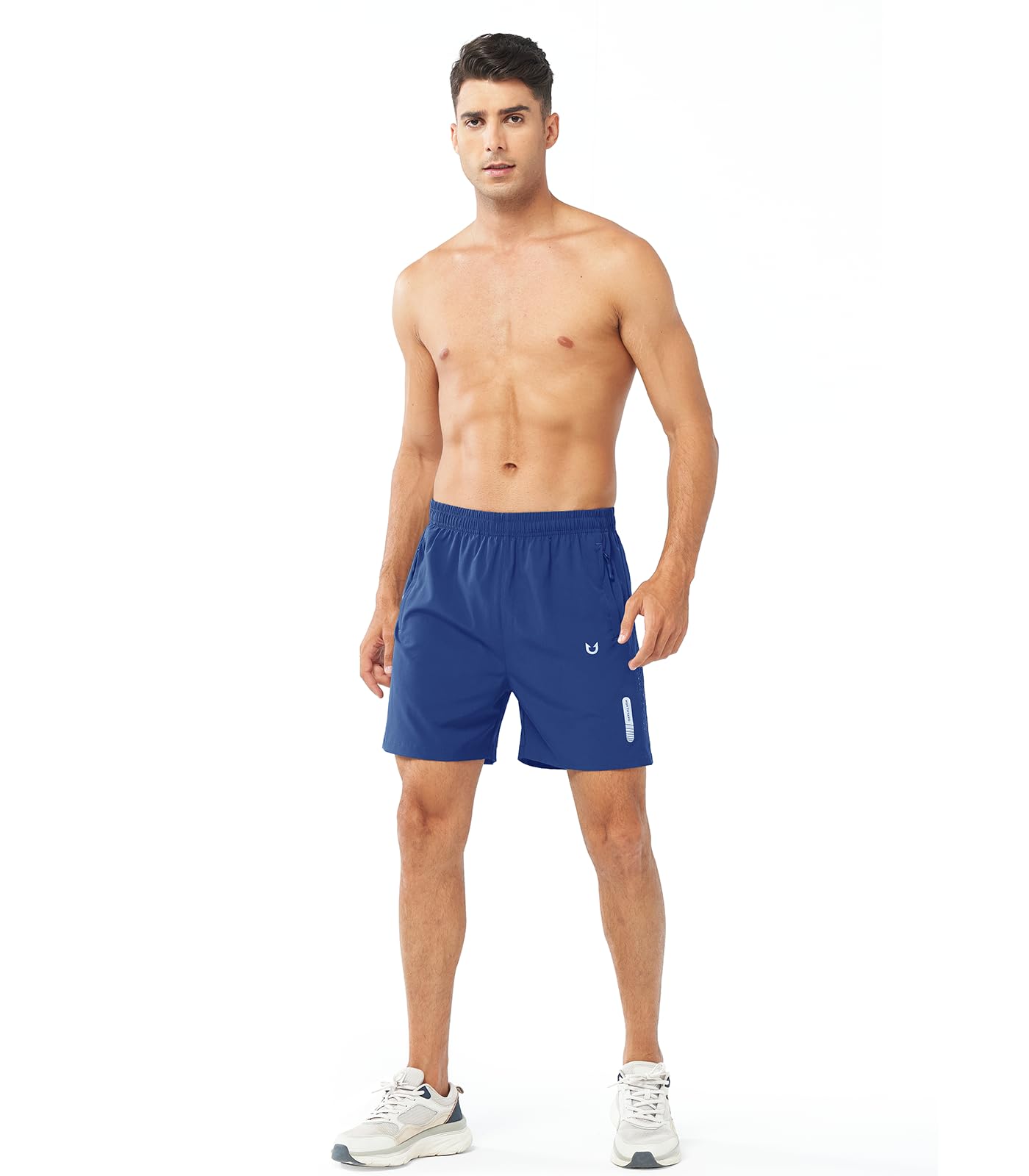 NORTHYARD Men's Athletic Running Shorts Quick Dry Workout Shorts 7"/ 5"/ 9" Lightweight Sports Gym Basketball Shorts Hiking Exercise ROYALBLUE-5inch S