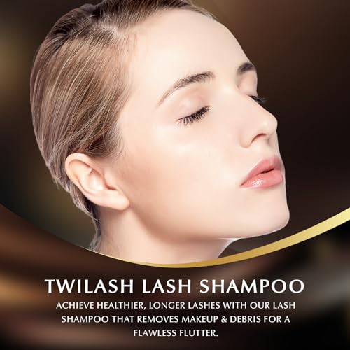 TWILASH BY DLY Lash Shampoo Bulk 1 Liter/33.8 fl. oz. High-Purity Eyelash Cleanser, Safe Makeup Remover, Non-irritating or Burning Eyelid Foaming Cleanser for Professional Salon and Home Use