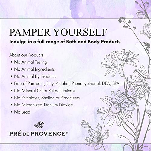 Pre de Provence Artisanal French Moisturizing Soap Bar, Shea Butter Enriched, Quad Milled for Long Lasting Rich Smooth Lather, 5.3 Ounce, Verbena