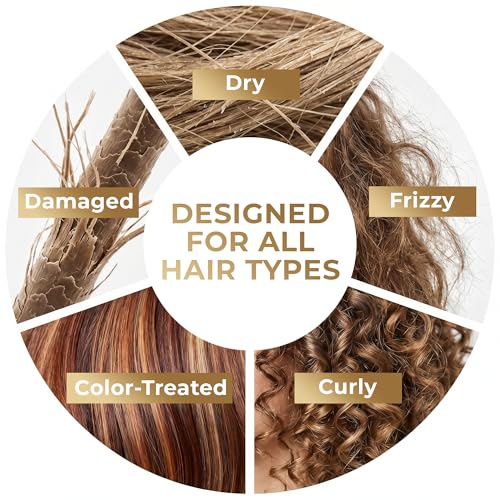 VAO Deep Conditioning Hair Mask - Hydrating Repair Treatment for Damaged Hair with Argan Oil & Shea Butter