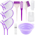 YOOVR 19pcs Hair Bleach Highlight Kit with Dye Brush and Frosting Caps
