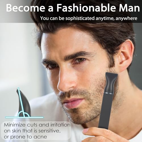Nose Ear Hair Trimmer for Men, Rechargeable 3 in 1 Grooming Kit for Nose, Ear, Eyebrow & Body Hair, No Pull No Snag Painless Trimming with 3 Replacement Heads