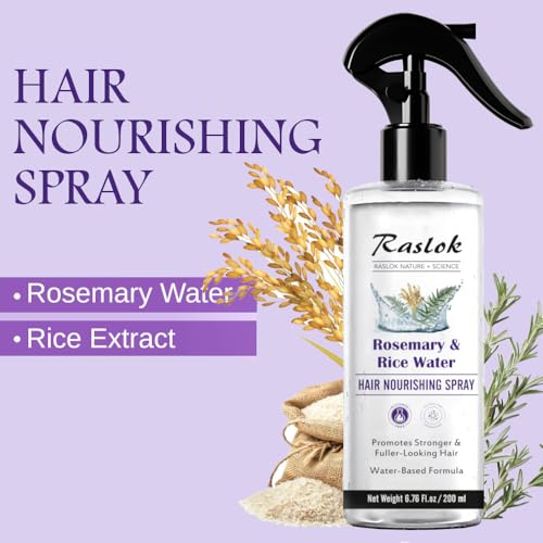 Rosemary & Rice Water Hair Spray – Lightweight, Non-Greasy 200ml