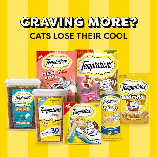 TEMPTATIONS Classic Treats for Cats Creamy Dairy Flavor 3 Ounces (Pack of 12)