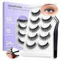 Self-Adhesive False Eyelashes - No Glue Needed, 5 Pairs