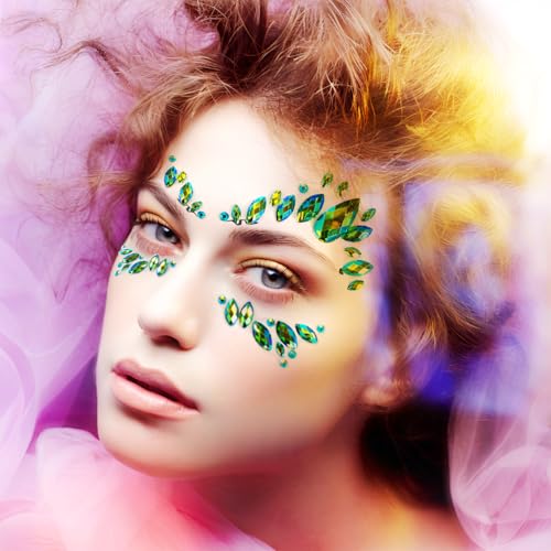 Festival Face Gems Sticker - 5-Pack Rhinestone Body Jewels
