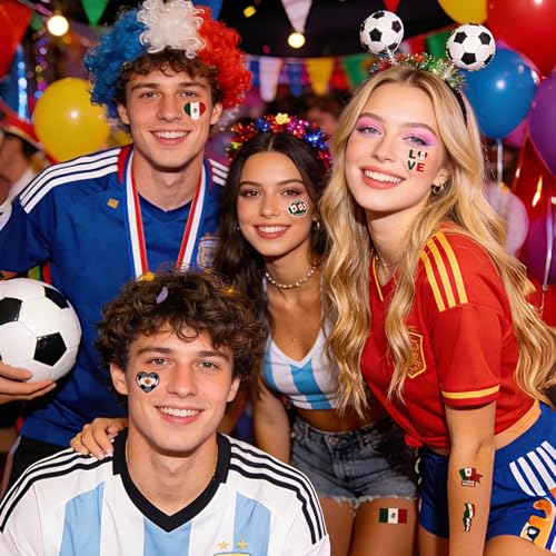 Argentina Soccer World Cup Temporary Tattoos - 3 Sheets