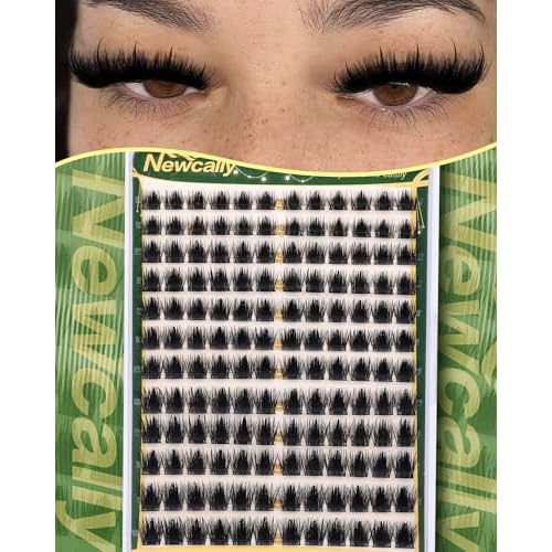 Manga Lash Clusters Wispy Anime Individuals DIY Lash Extension Volume Eyelash Clusters 10-18MM D-Curly Faux Mink Lashes Clusters by Newcally