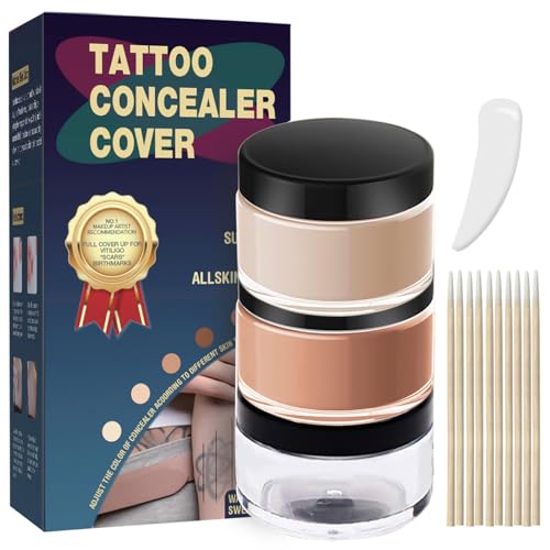 Waterproof Tattoo Cover Up Makeup - 2-Color Concealer Set