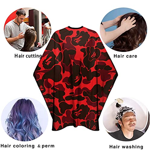 Professional Barber Cape with Snaps 63" × 56" Waterproof