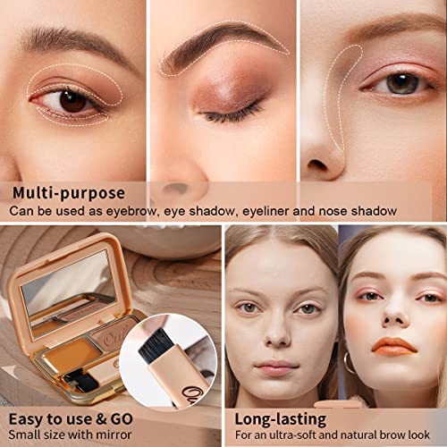 Oulac Waterproof Eyebrow Powder & Pomade Kit - 2in1 Long Lasting